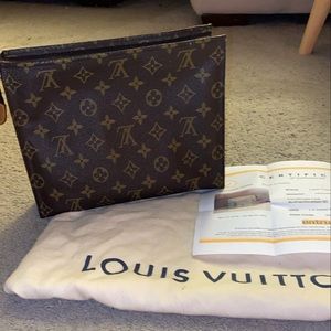 Makeup Vanity Travel Pouch Brown